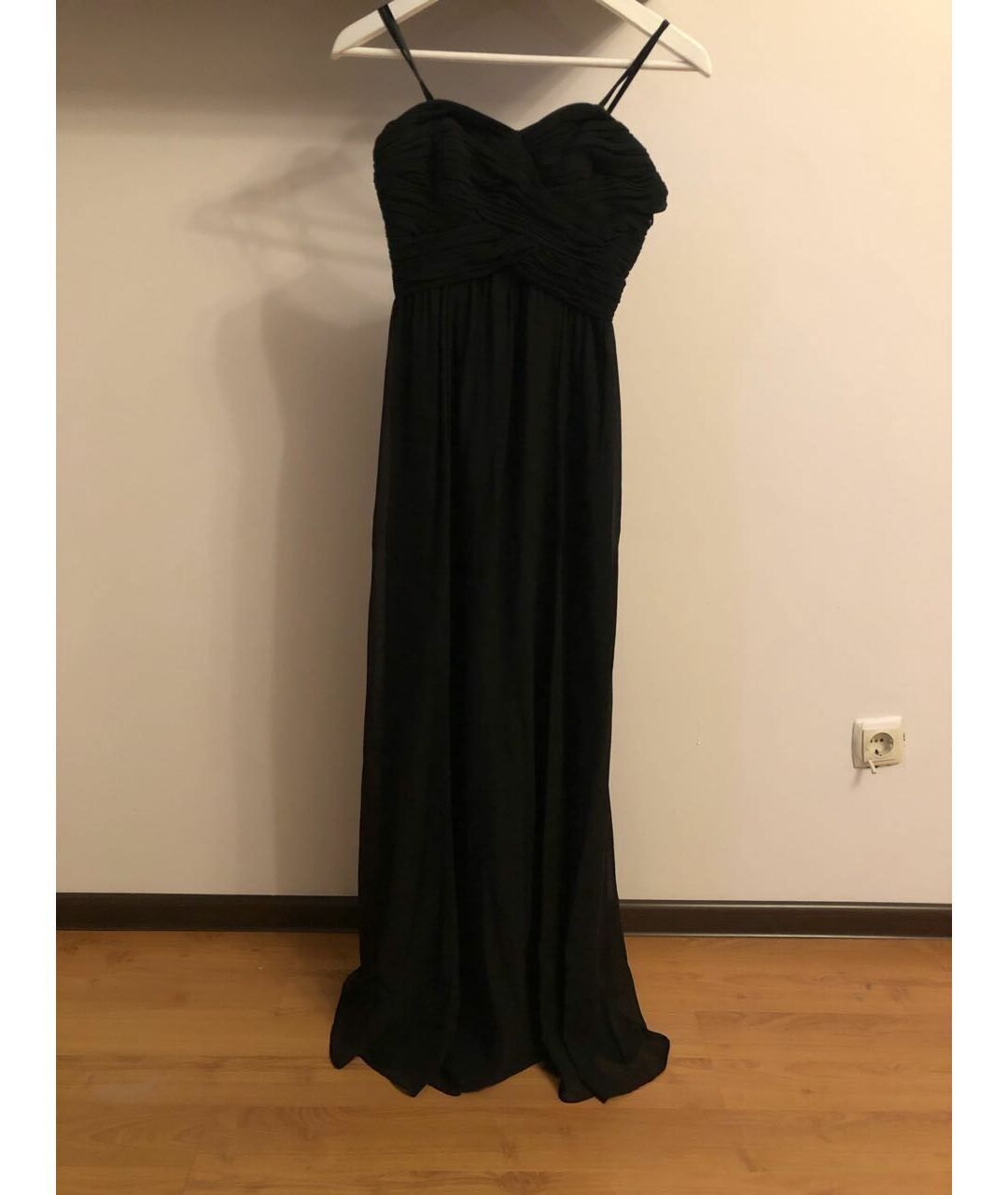 RALPH LAUREN Черное полиэстеровое вечернее платье, фото 9