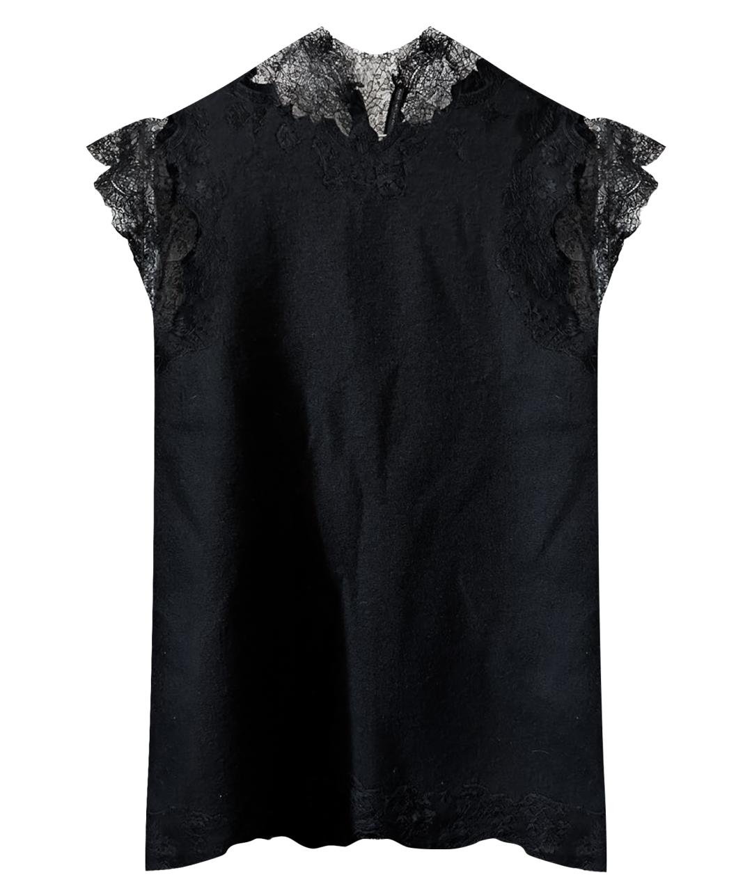 ERMANNO SCERVINO Черное шерстяное повседневное платье, фото 1