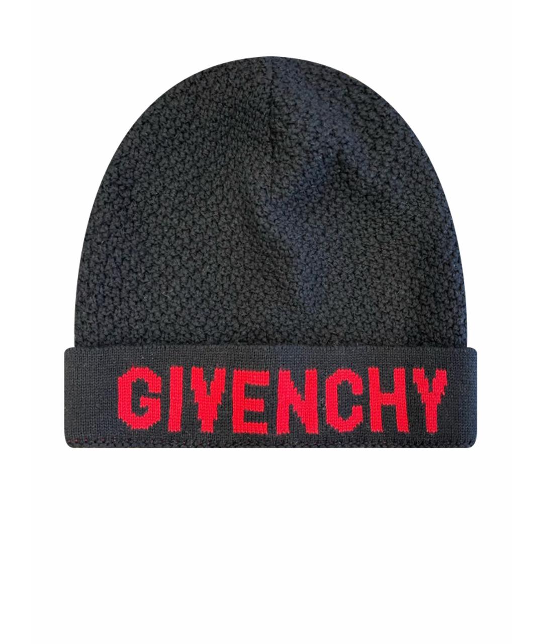 GIVENCHY Черная шерстяная шапка, фото 1