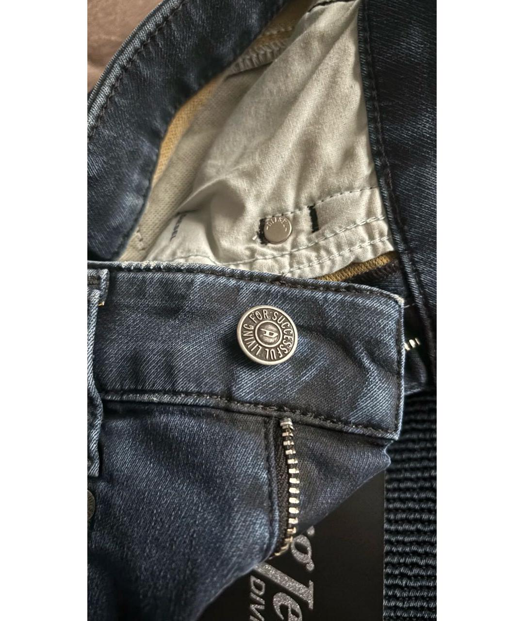 DIESEL Синие хлопко-лиоцелловые джинсы слим, фото 8