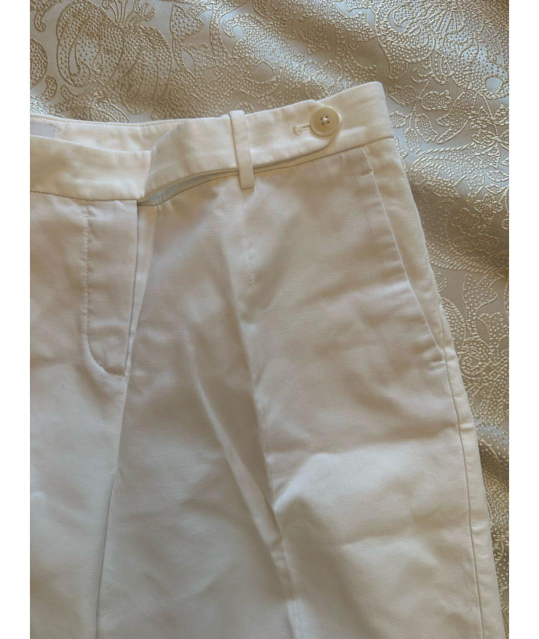 LORO PIANA Белые хлопковые шорты, фото 4