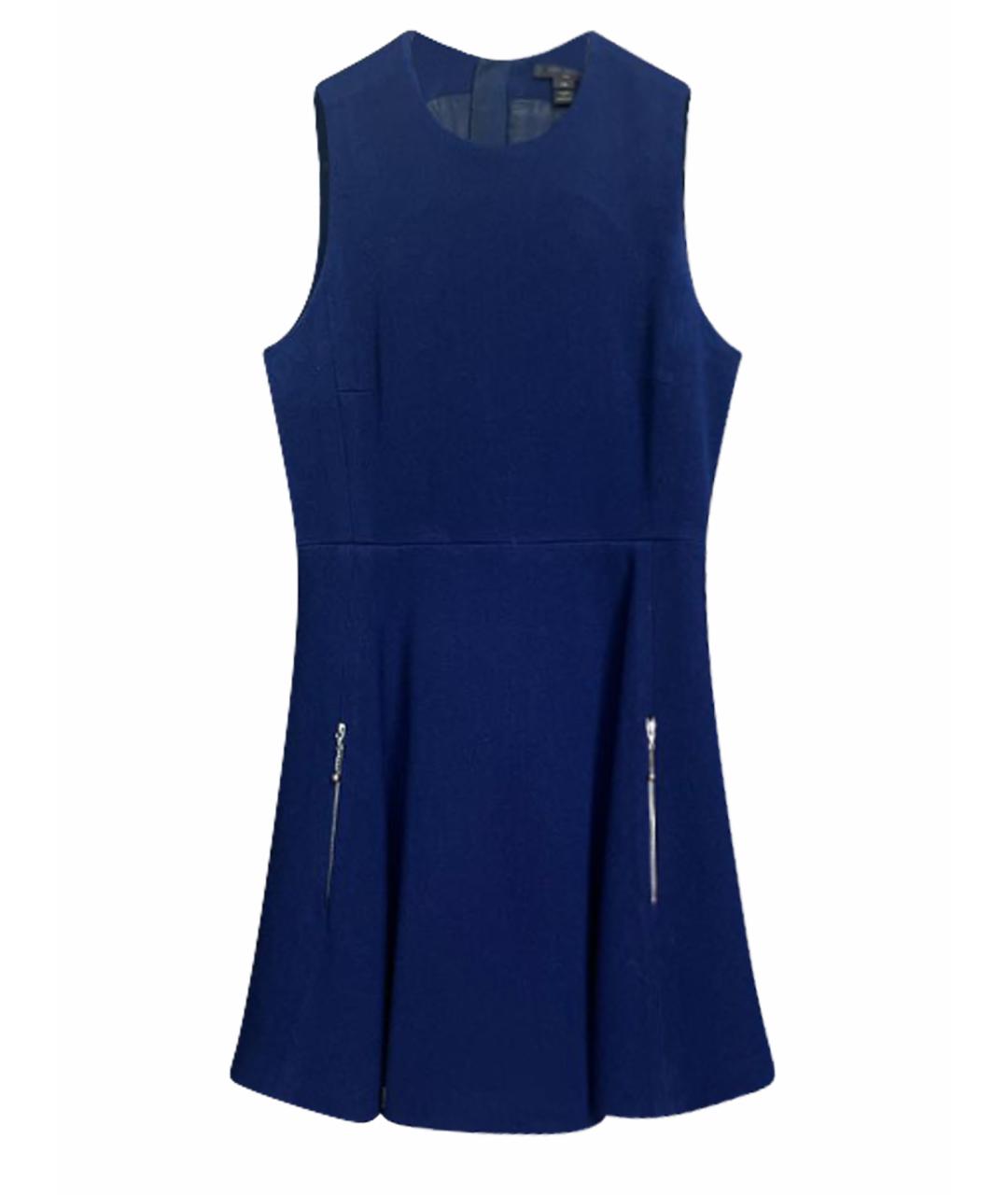 LOUIS VUITTON PRE-OWNED Темно-синее шерстяное повседневное платье, фото 1