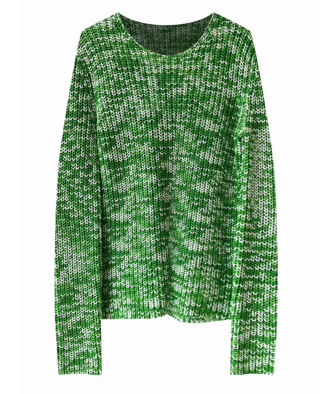 CELINE PRE-OWNED Зеленый хлопковый джемпер / свитер, фото 1