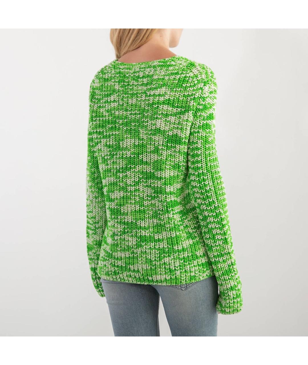 CELINE PRE-OWNED Зеленый хлопковый джемпер / свитер, фото 7