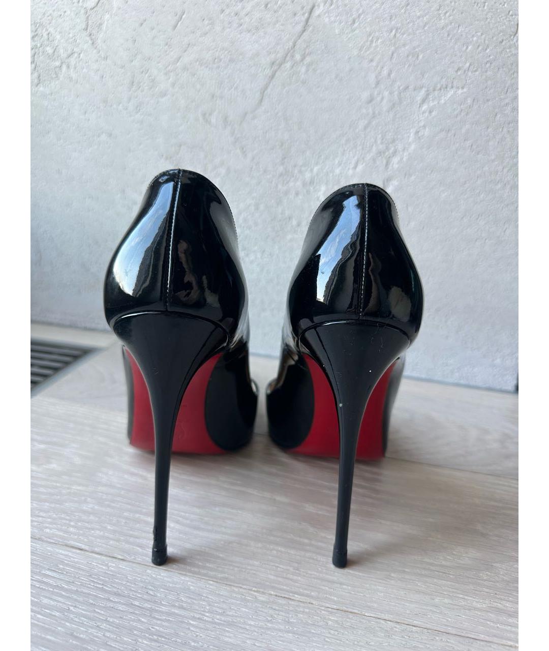 CHRISTIAN LOUBOUTIN Черные туфли из лакированной кожи, фото 3