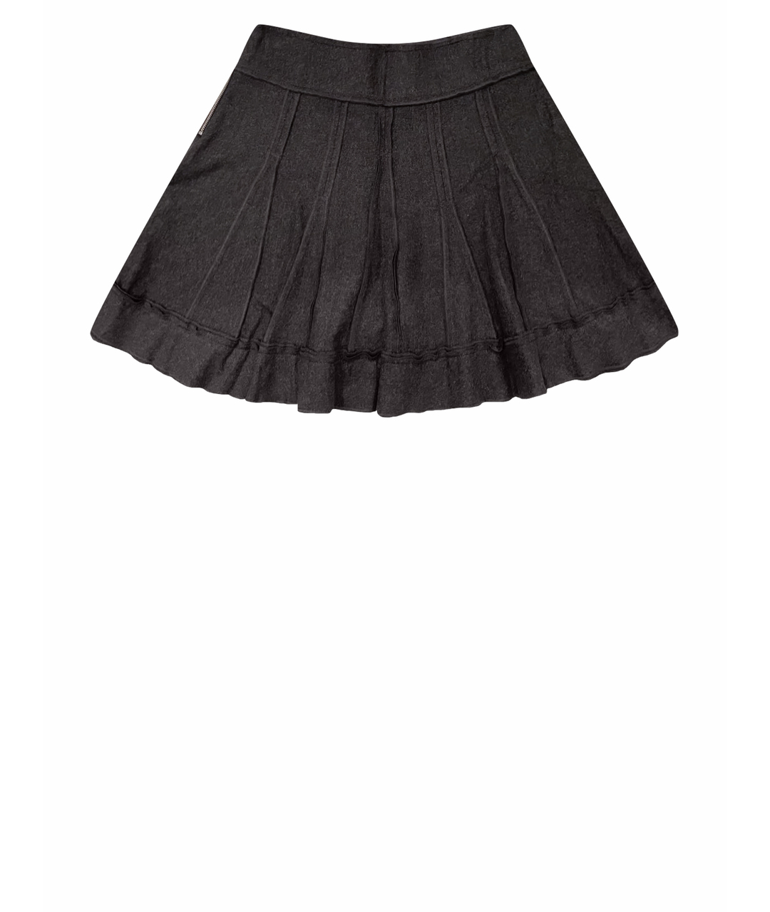 SONIA RYKIEL Антрацитовая шерстяная юбка мини, фото 1