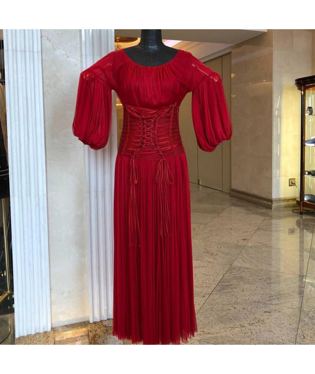 DOLCE&GABBANA Красное вечернее платье, фото 3
