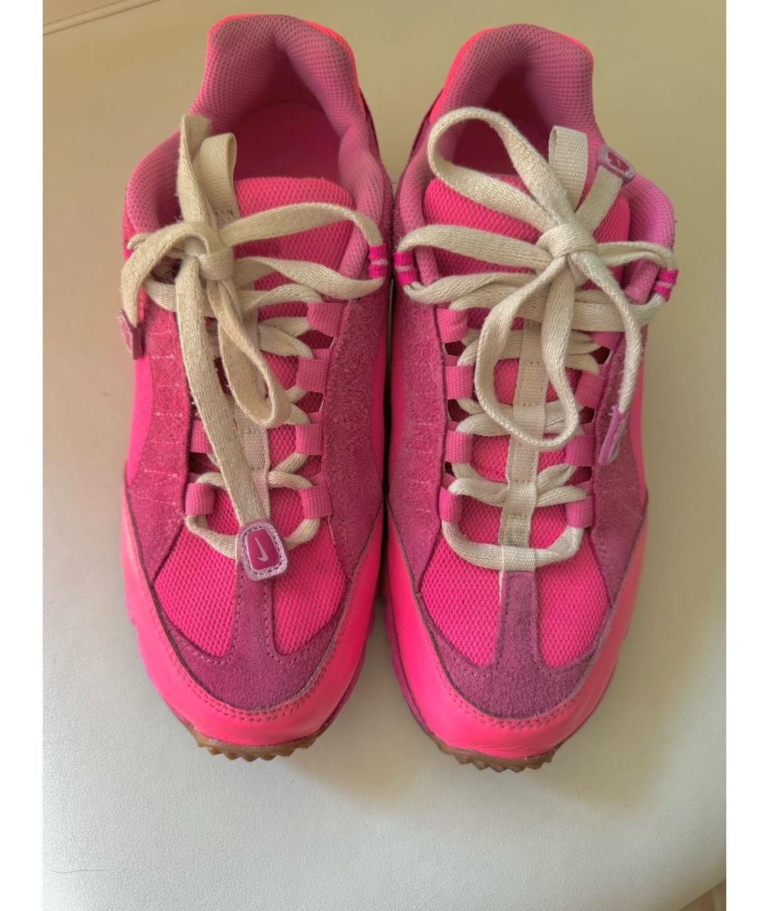 JACQUEMUS Розовые текстильные кроссовки, фото 2