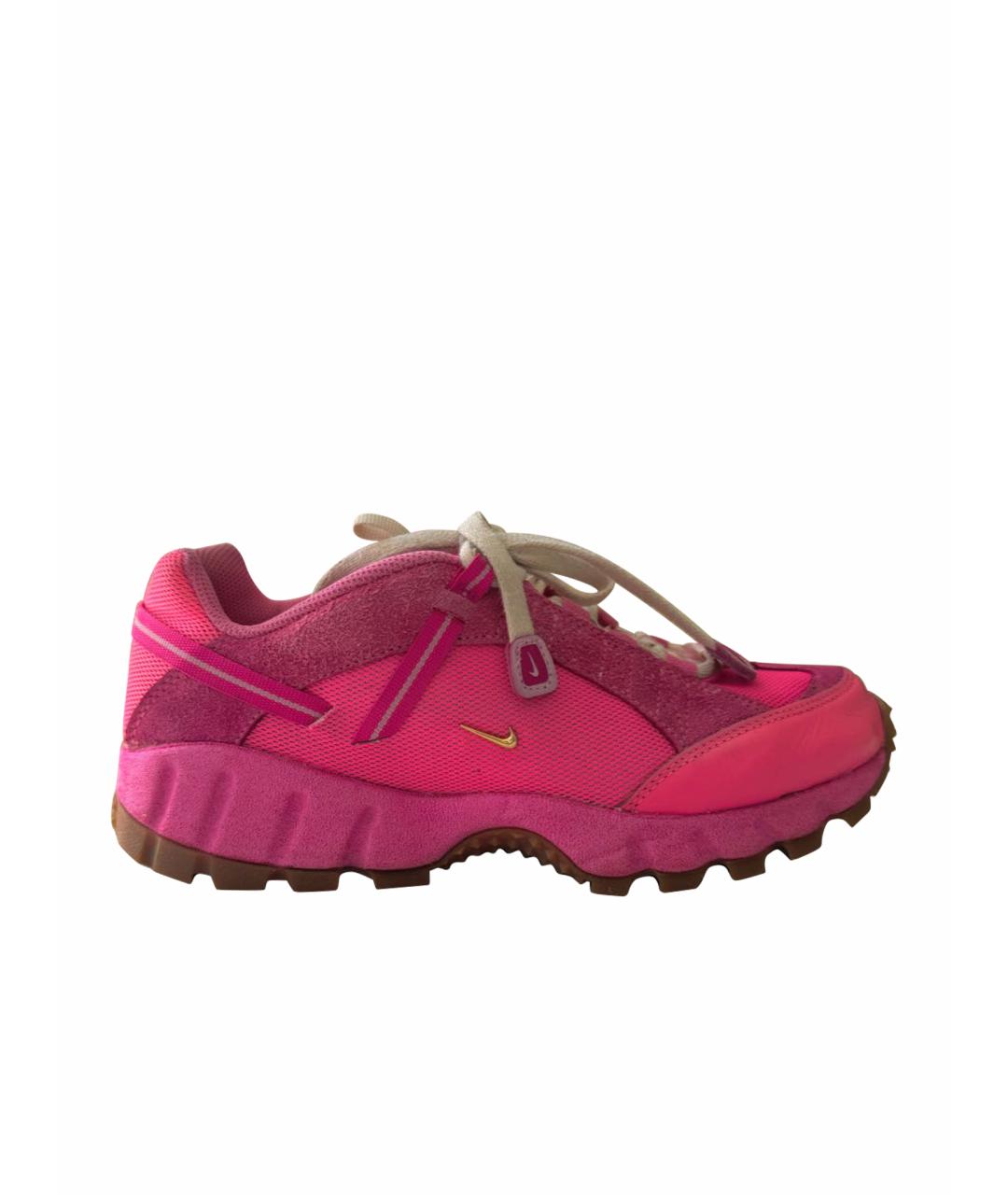 JACQUEMUS Розовые текстильные кроссовки, фото 1