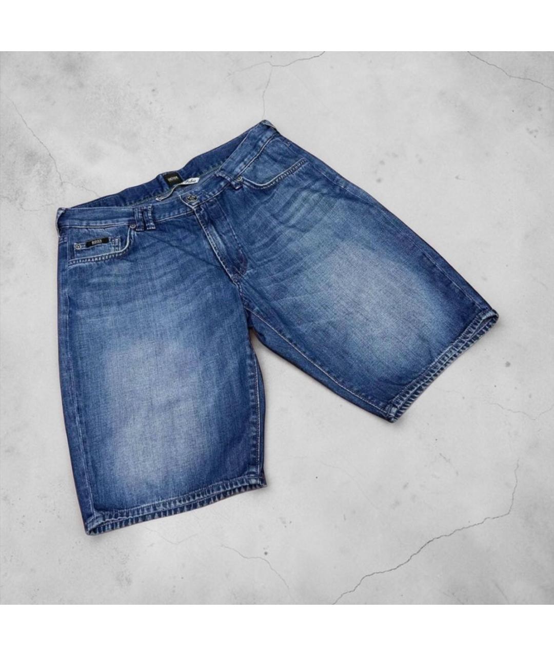 HUGO BOSS Синие хлопковые шорты, фото 2