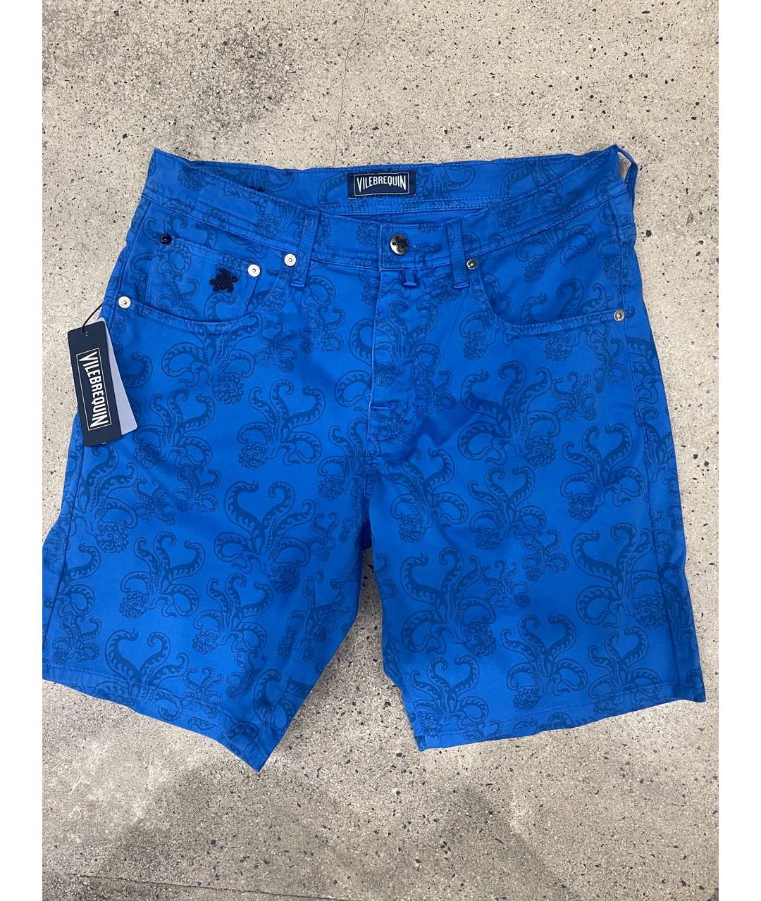VILEBREQUIN Синие хлопко-эластановые шорты, фото 4