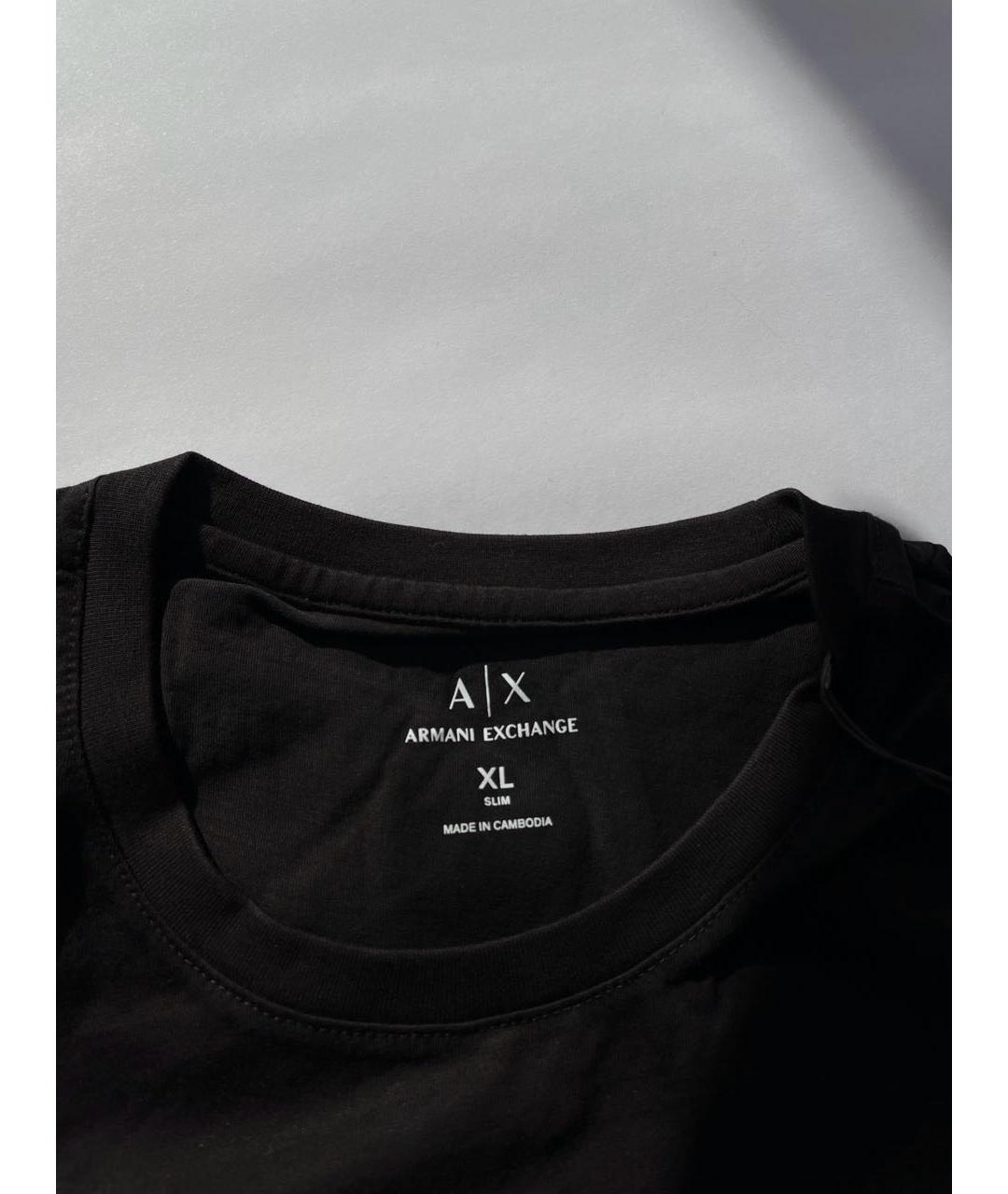 ARMANI EXCHANGE Черная футболка, фото 4