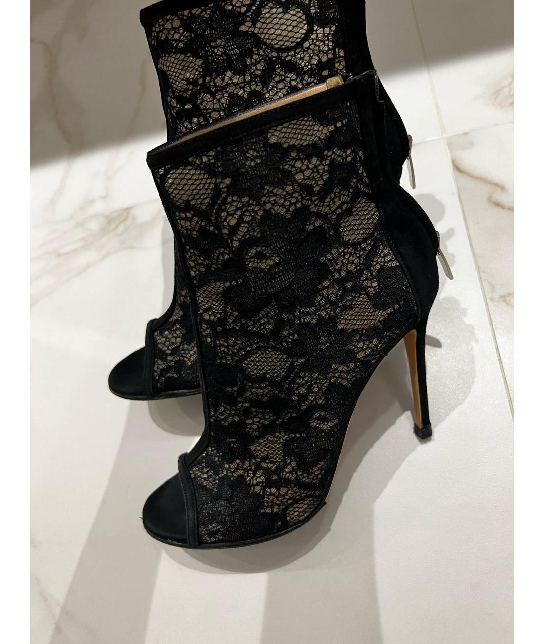 GIANVITO ROSSI Черные текстильные ботильоны, фото 2