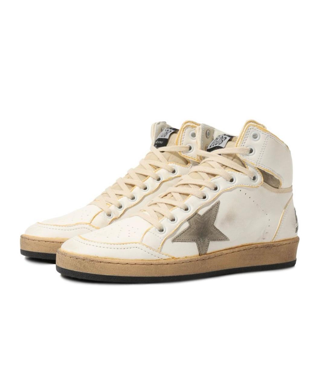 GOLDEN GOOSE DELUXE BRAND Белые кожаные кеды, фото 2