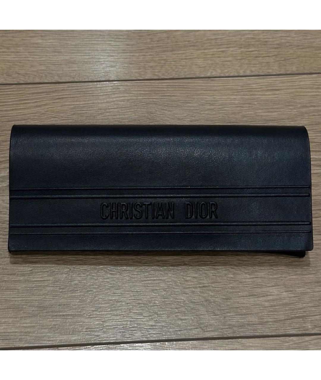 CHRISTIAN DIOR Черные пластиковые солнцезащитные очки, фото 3