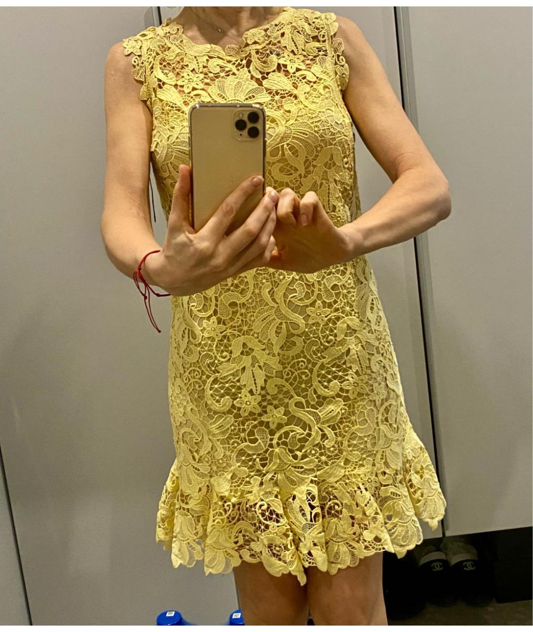ERMANNO SCERVINO Желтое коктейльное платье, фото 7