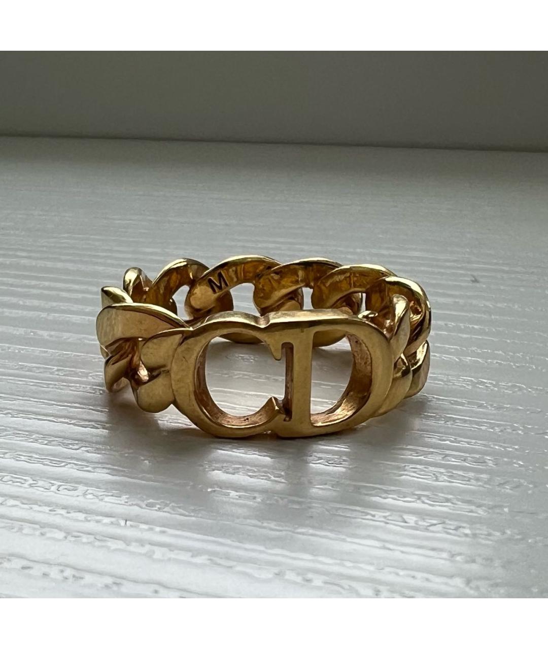 CHRISTIAN DIOR Золотое металлическое кольцо, фото 9