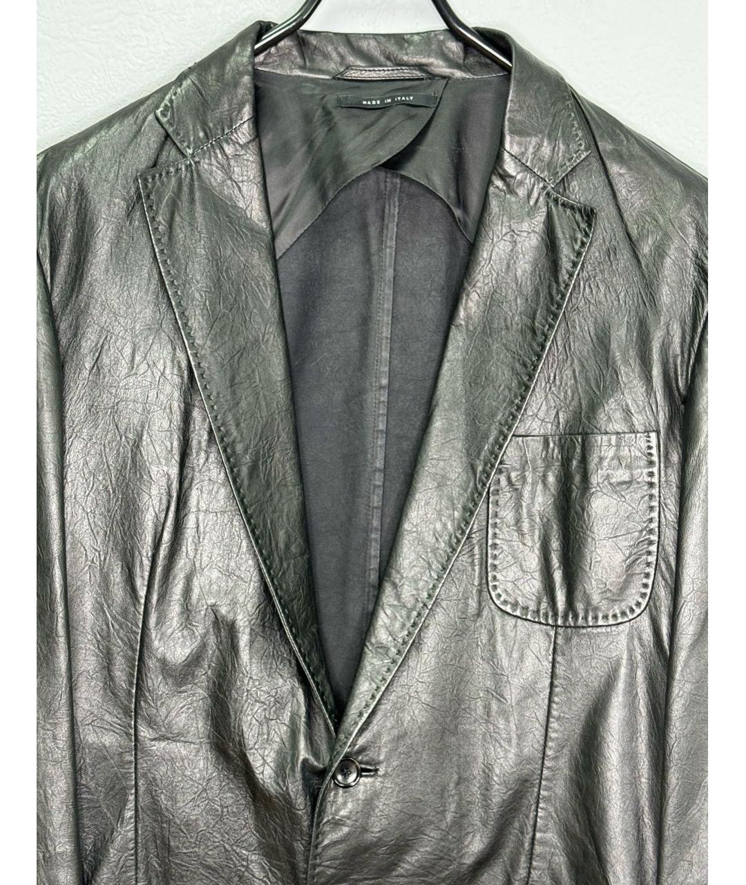 GUCCI Черный кожаный пиджак, фото 4