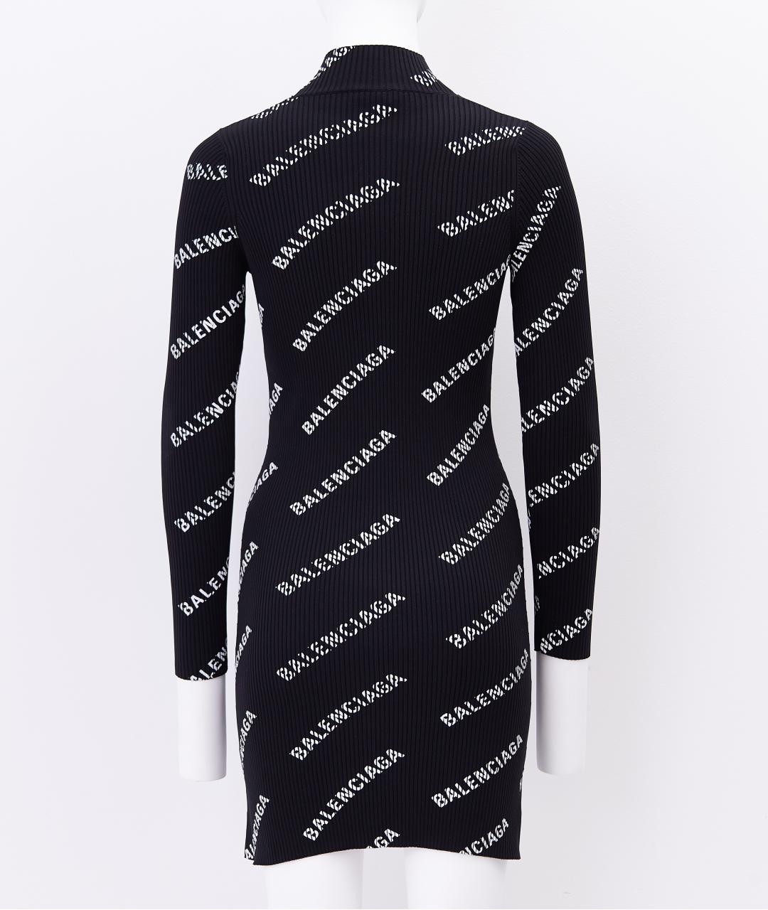 BALENCIAGA Черное полиамидовое повседневное платье, фото 2
