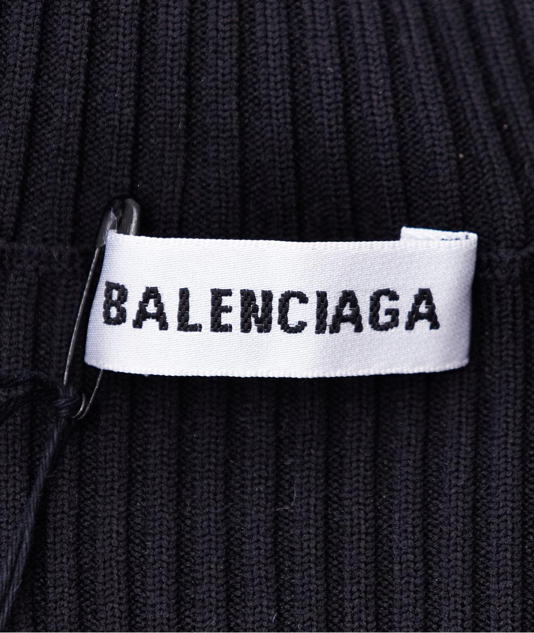 BALENCIAGA Черное полиамидовое повседневное платье, фото 5