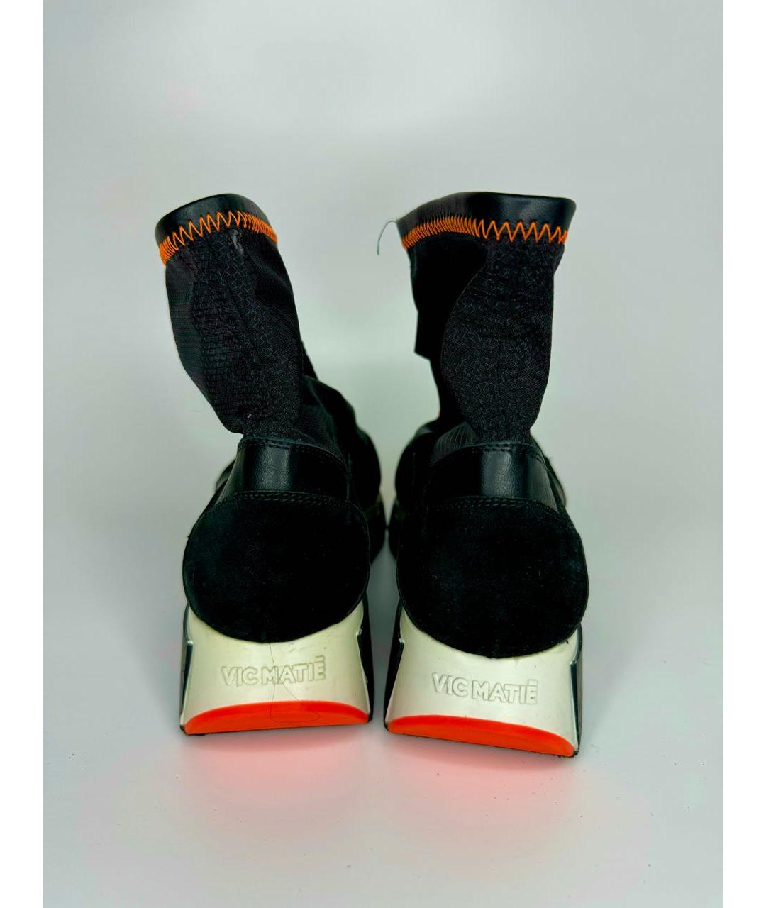 VIC MATIE Черные кожаные ботинки, фото 5