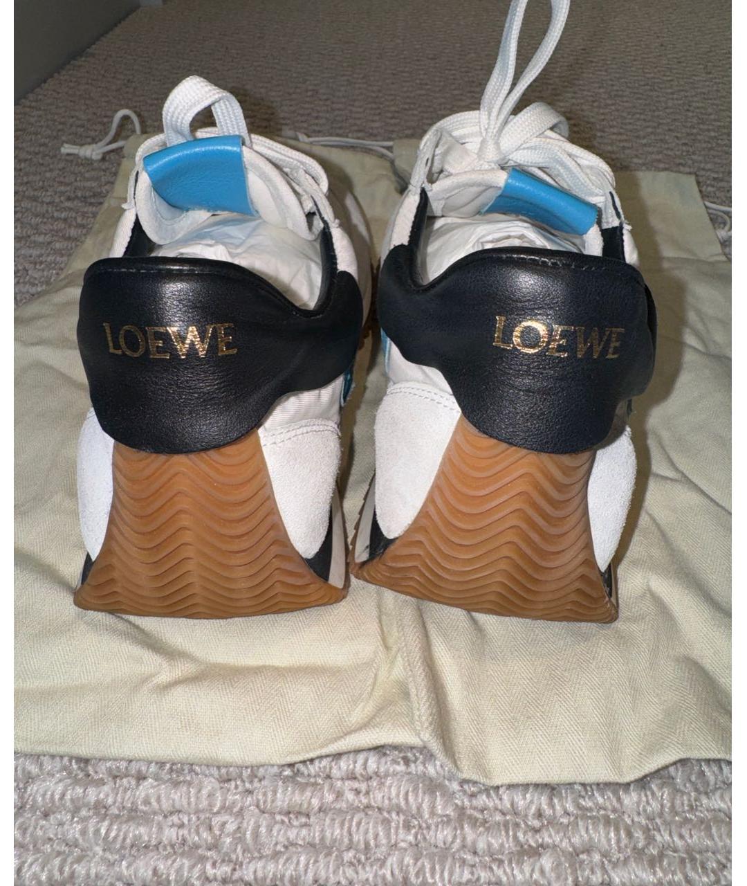 LOEWE Белые кроссовки, фото 4