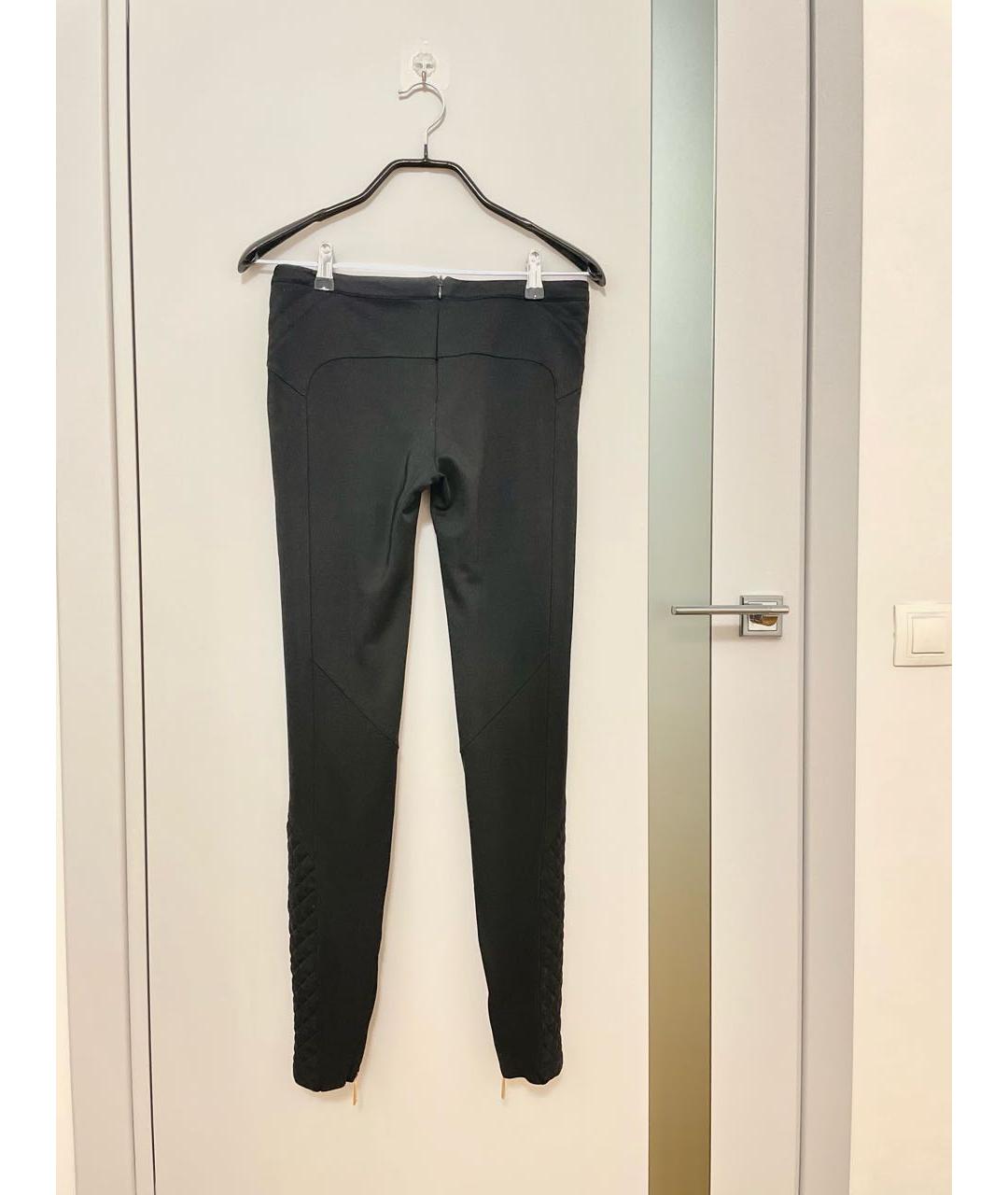 JUST CAVALLI Черные вискозные брюки узкие, фото 5