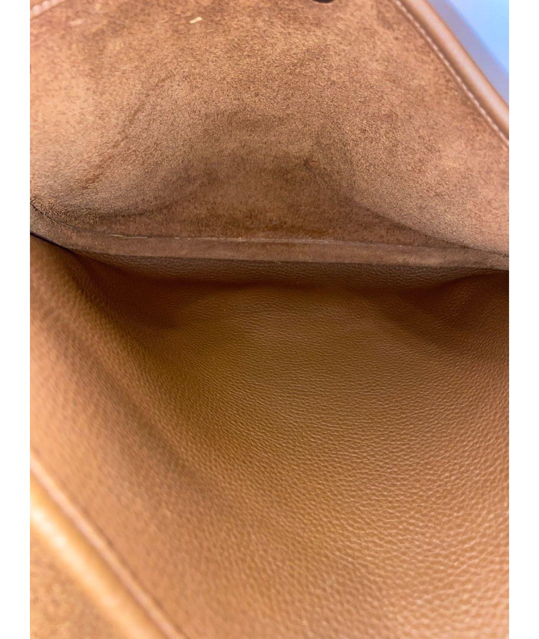 HERMES PRE-OWNED Коричневая кожаная сумка через плечо, фото 5
