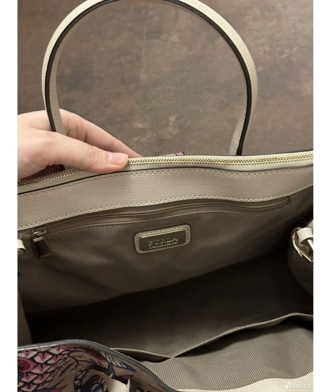 FURLA Розовая кожаная сумка тоут, фото 5