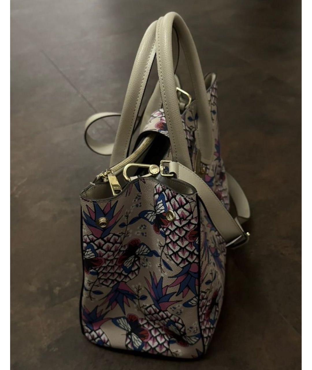 FURLA Розовая кожаная сумка тоут, фото 2