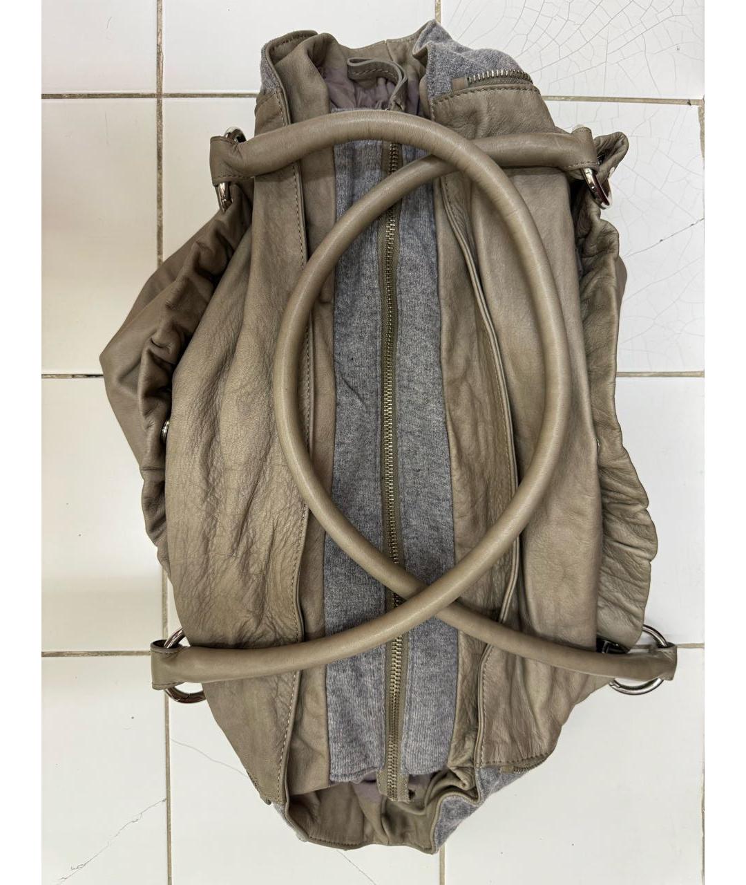 FABIANA FILIPPI Бежевая кожаная сумка тоут, фото 4