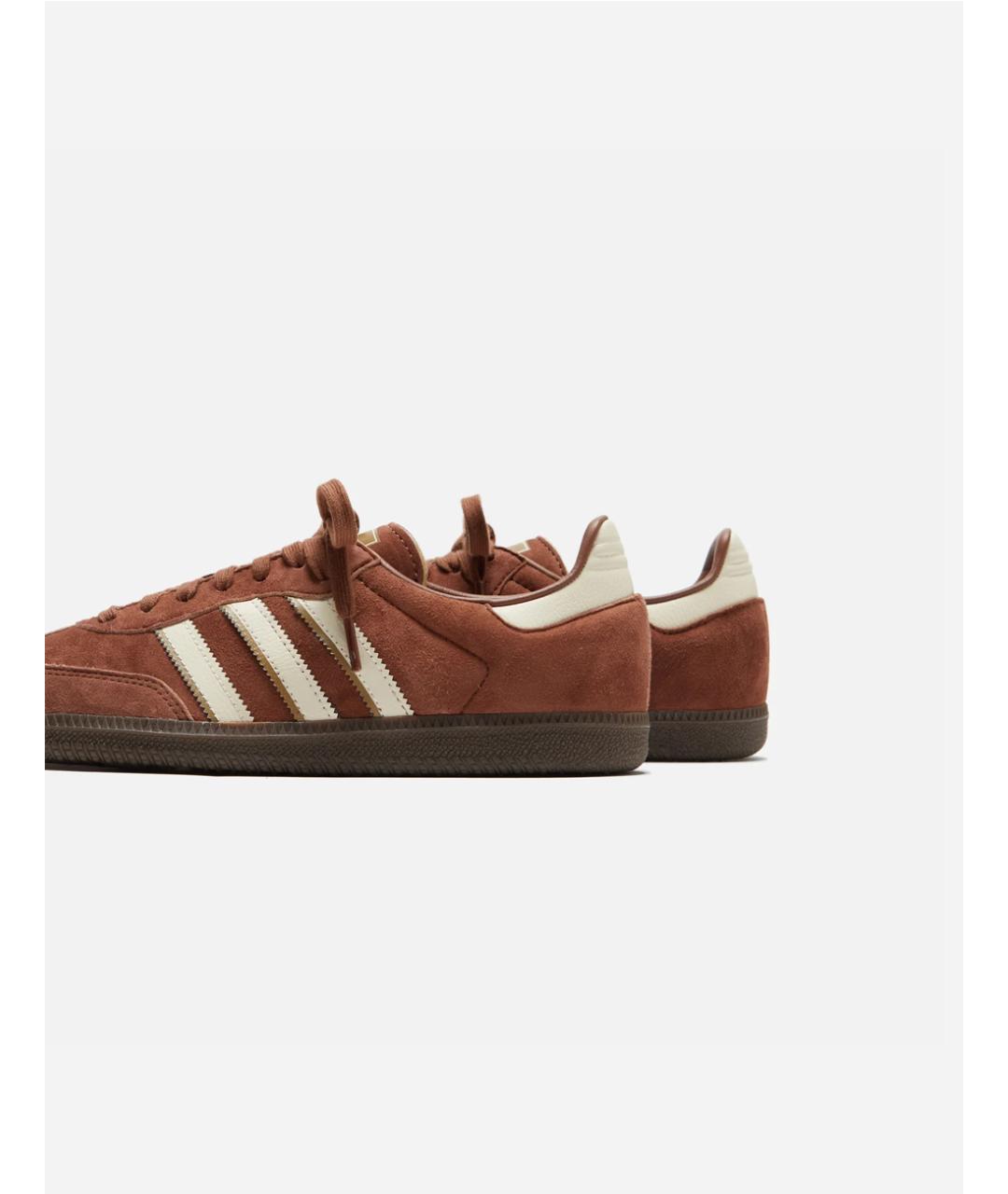 ADIDAS Коричневые бархатные кроссовки, фото 3