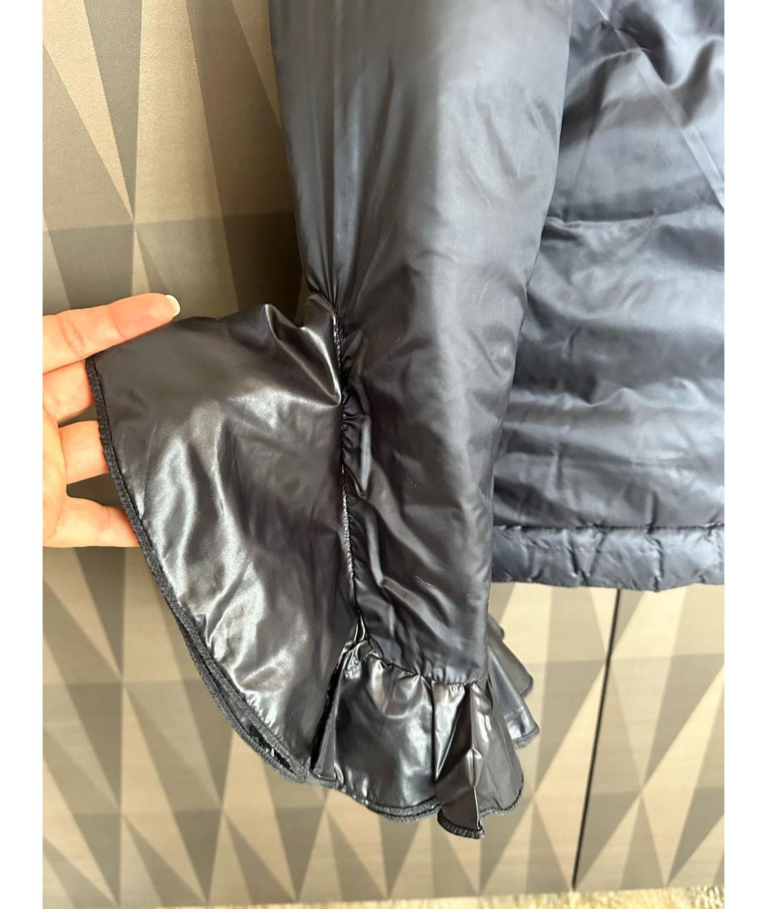 MONCLER Черная синтетическая куртка, фото 3