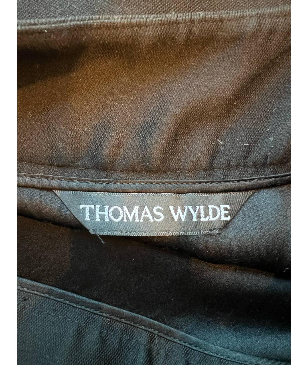 THOMAS WYLDE Черная юбка миди, фото 3