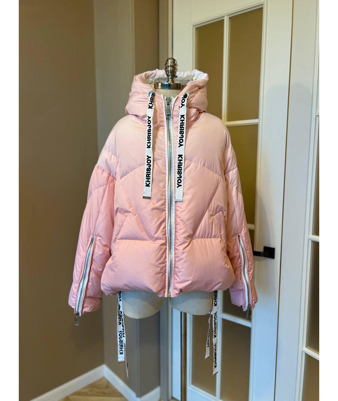 KHRISJOY Розовая полиэстеровая куртка, фото 7