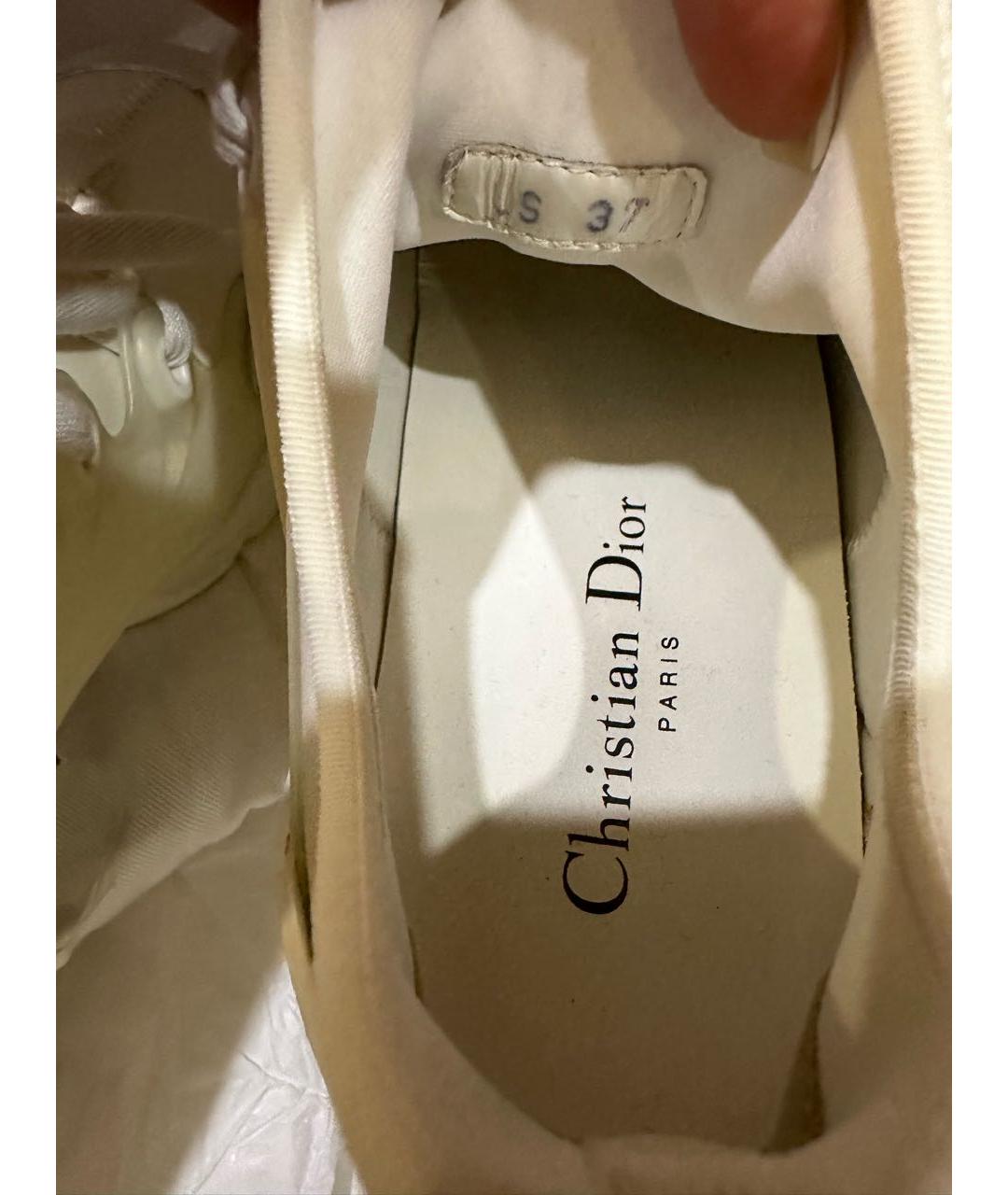 CHRISTIAN DIOR PRE-OWNED Белые неопреновые кроссовки, фото 5