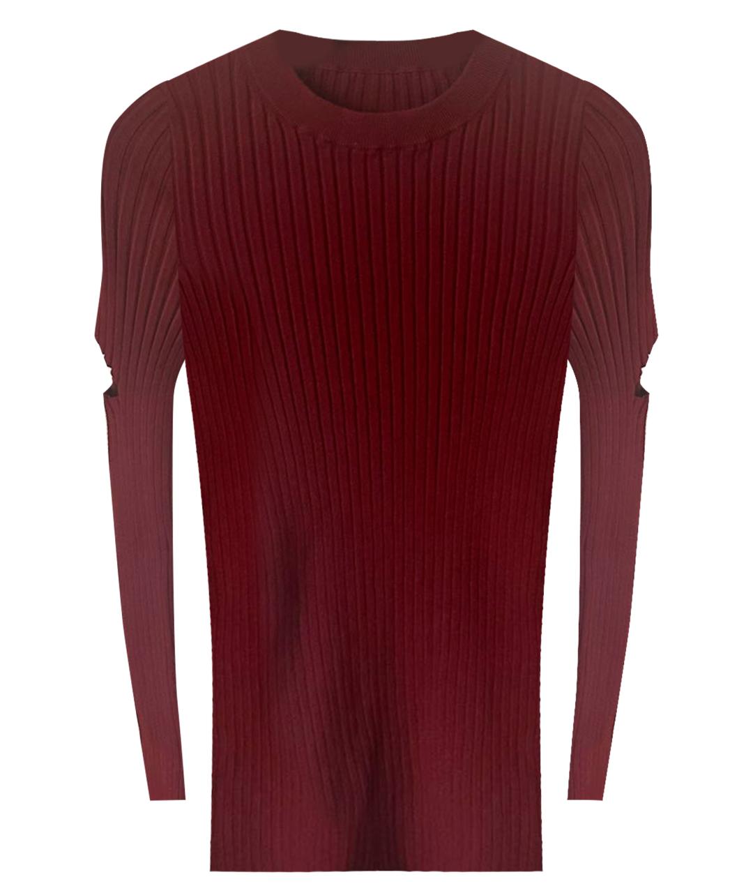 MM6 MAISON MARGIELA Бордовый вискозный джемпер / свитер, фото 1