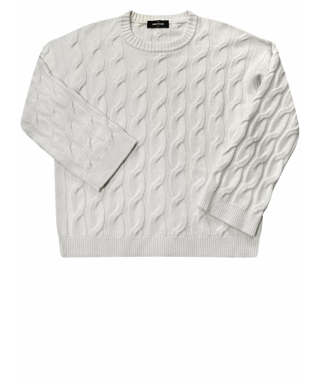 GRAN SASSO Белый кашемировый джемпер / свитер, фото 1