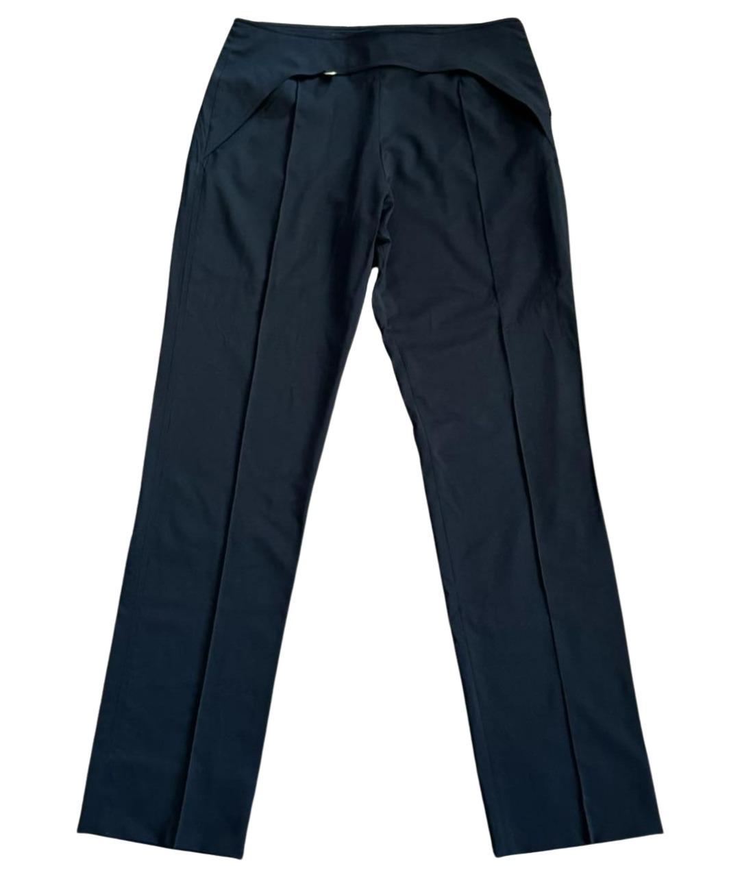 JACQUEMUS Черные хлопковые прямые брюки, фото 1