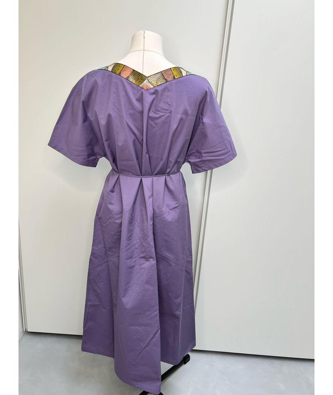 BOTTEGA VENETA Фиолетовое повседневное платье, фото 3
