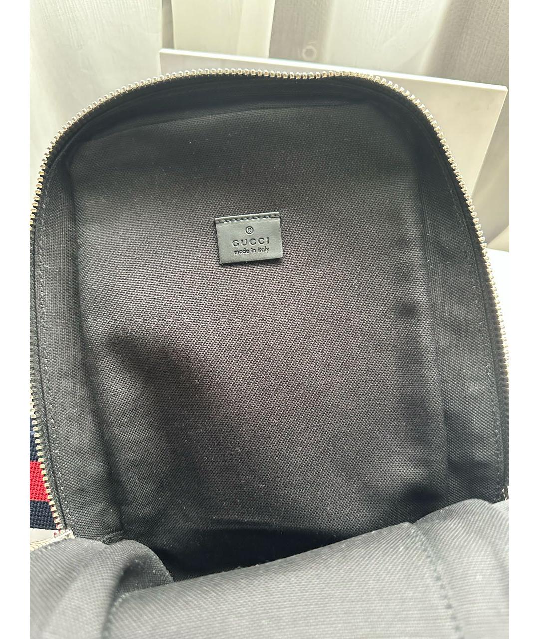 GUCCI Темно-синяя поясная сумка, фото 5