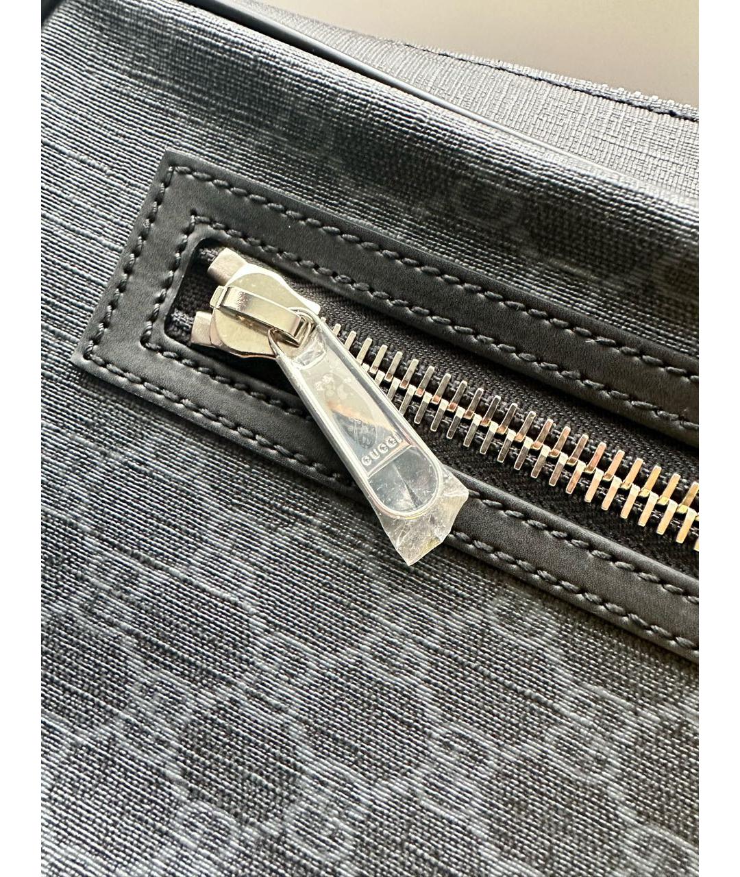 GUCCI Темно-синяя поясная сумка, фото 2