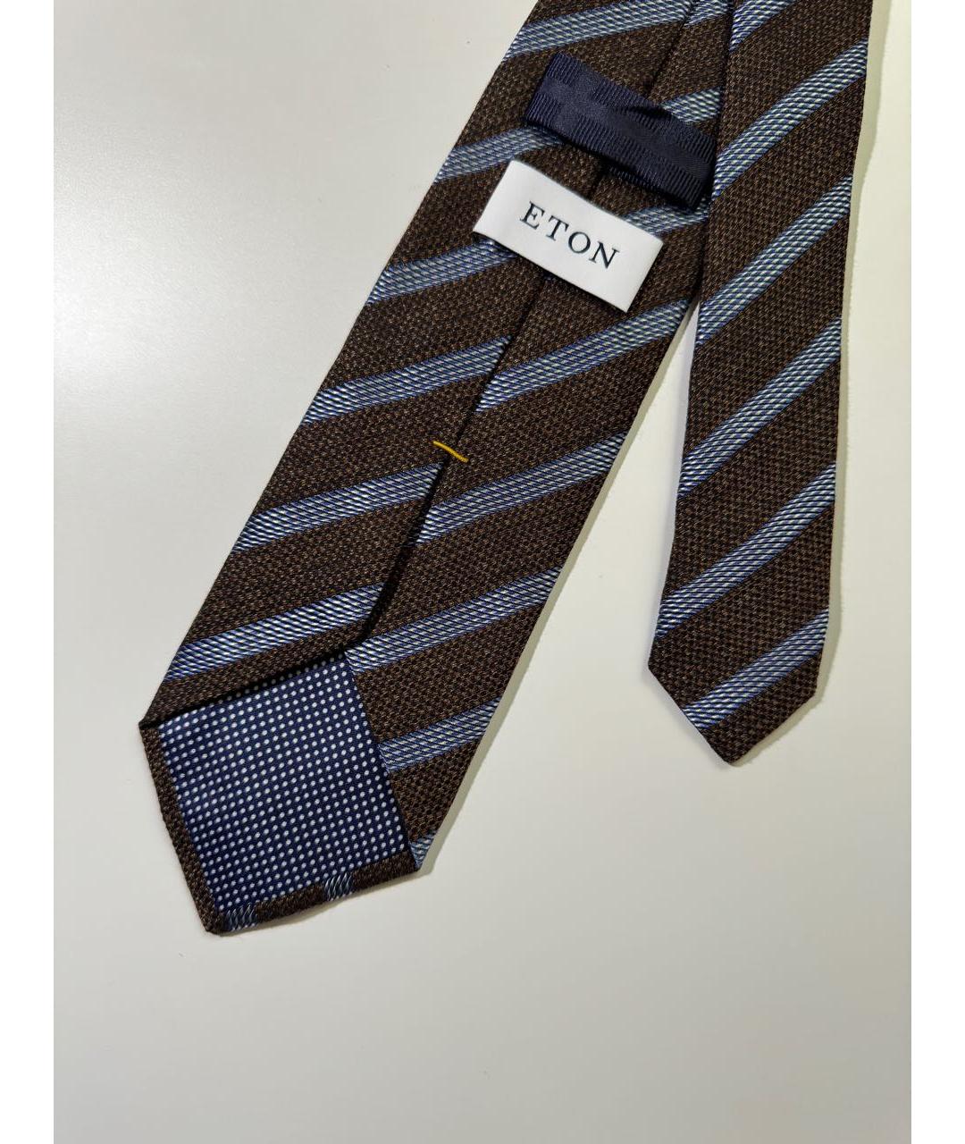 ETON Коричневый шелковый галстук, фото 3