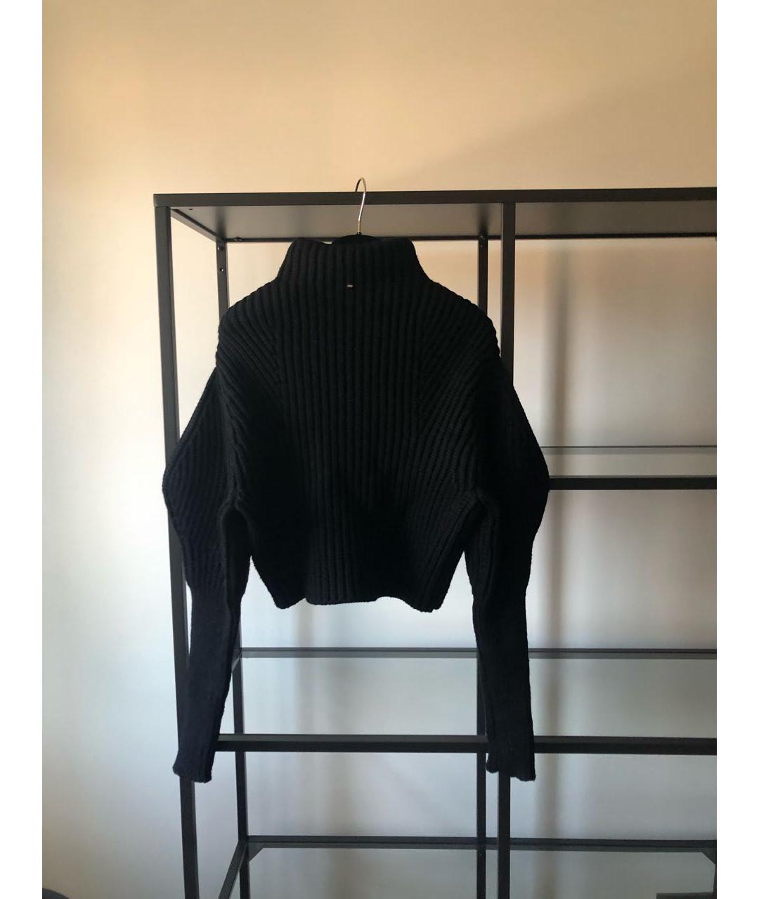 SPORTMAX Черный шерстяной джемпер / свитер, фото 2