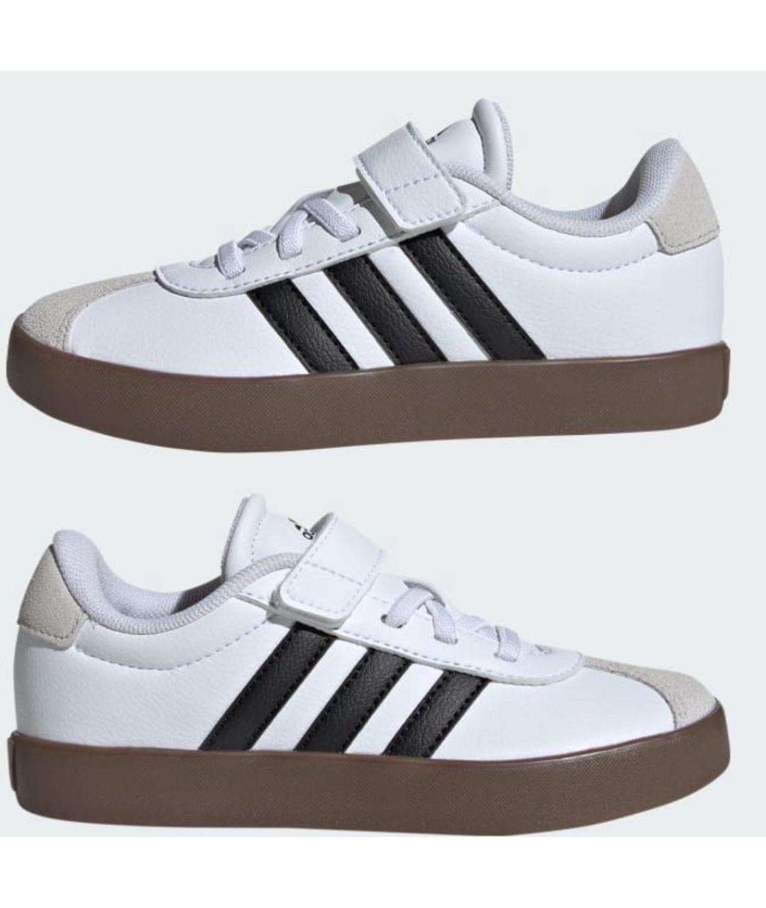 ADIDAS Белые кожаные кеды, фото 2