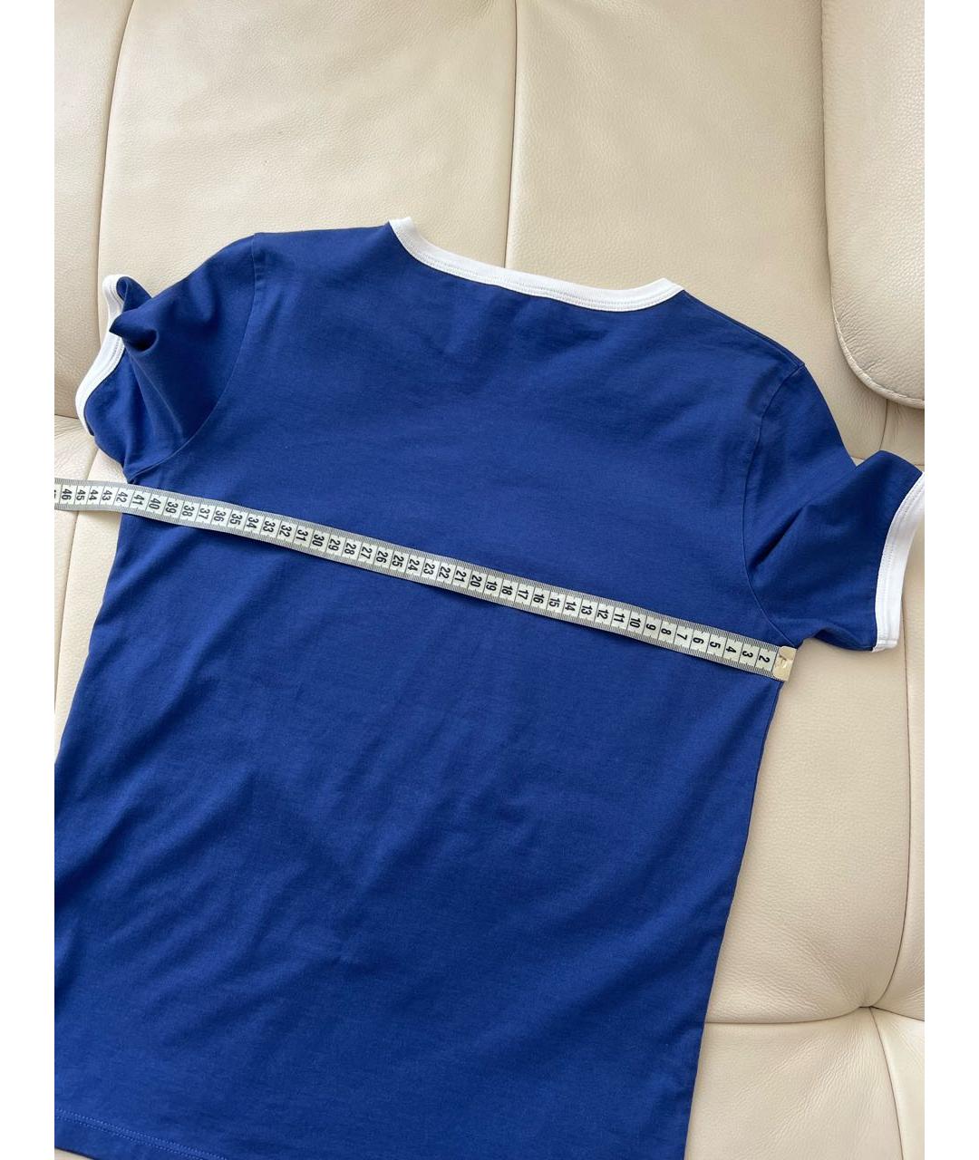CELINE PRE-OWNED Синяя хлопковая футболка, фото 7