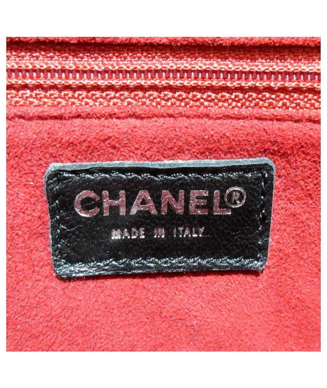 CHANEL PRE-OWNED Черная сумка с короткими ручками из лакированной кожи, фото 5