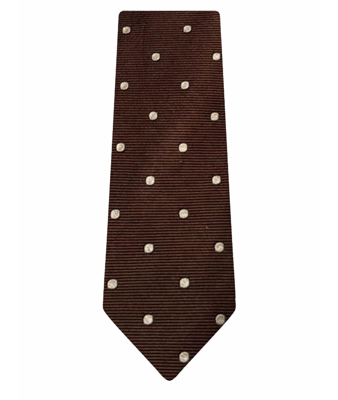 ETON Коричневый шелковый галстук, фото 1