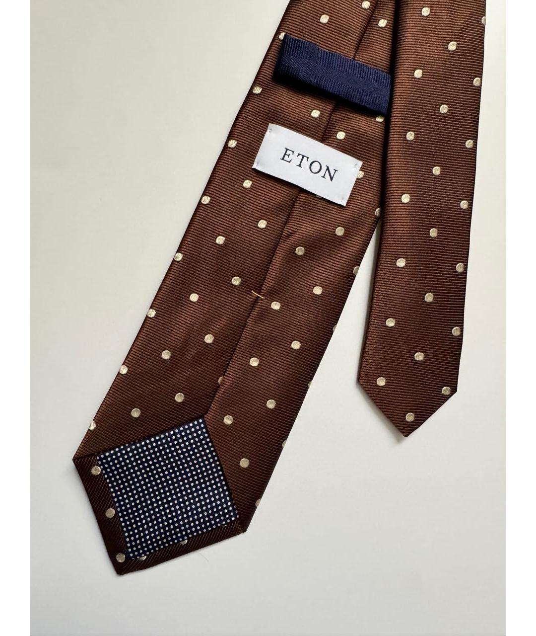 ETON Коричневый шелковый галстук, фото 2