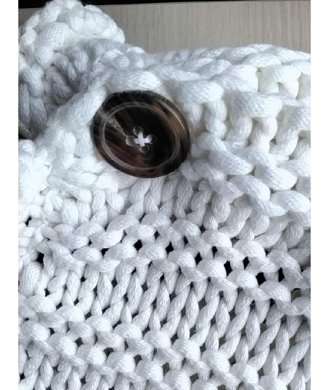 HERMES PRE-OWNED Белый хлопковый джемпер / свитер, фото 4